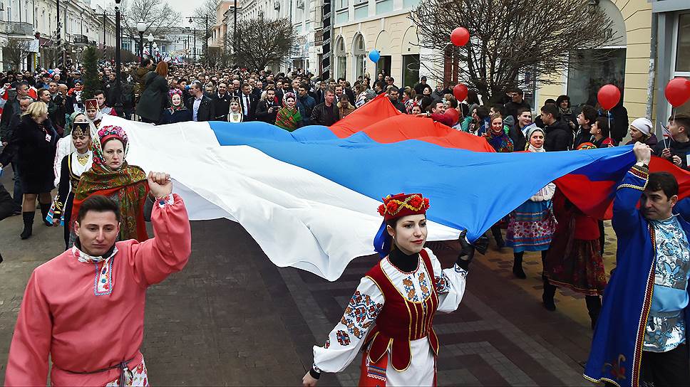 Как в Крыму трехлетие референдума праздновали